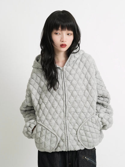 soft quilting hoodie