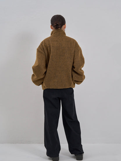 mohair tuck blouson