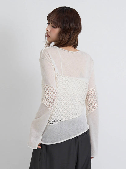 airy open summer knit tops