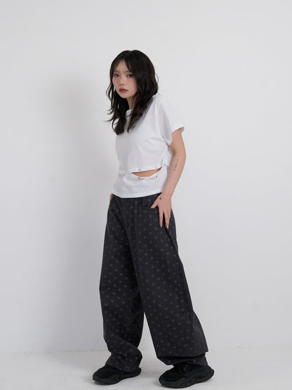 star dot balloon pants