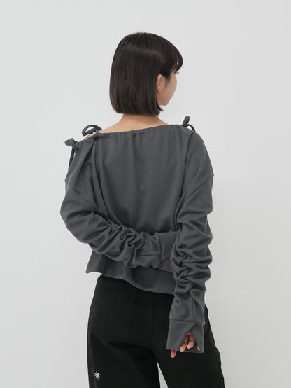 ribbon off shoulder tops