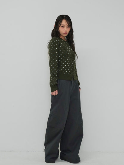 soft dot knit cardigan