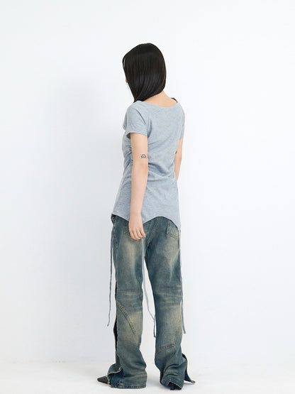 jacquard off shoulder tops