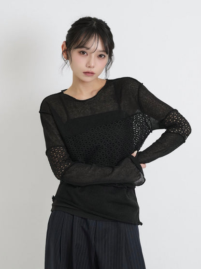 airy open summer knit tops