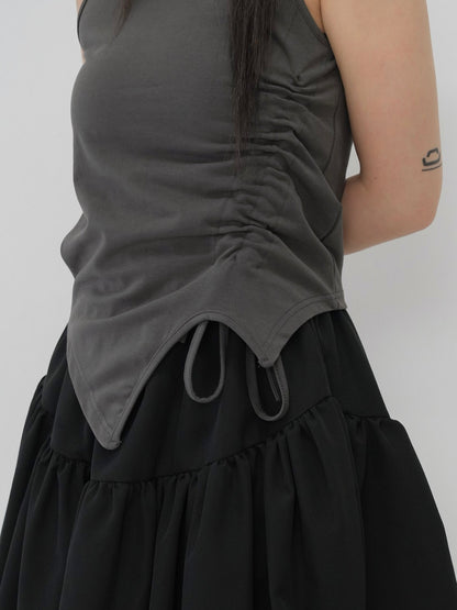 one side draw tops