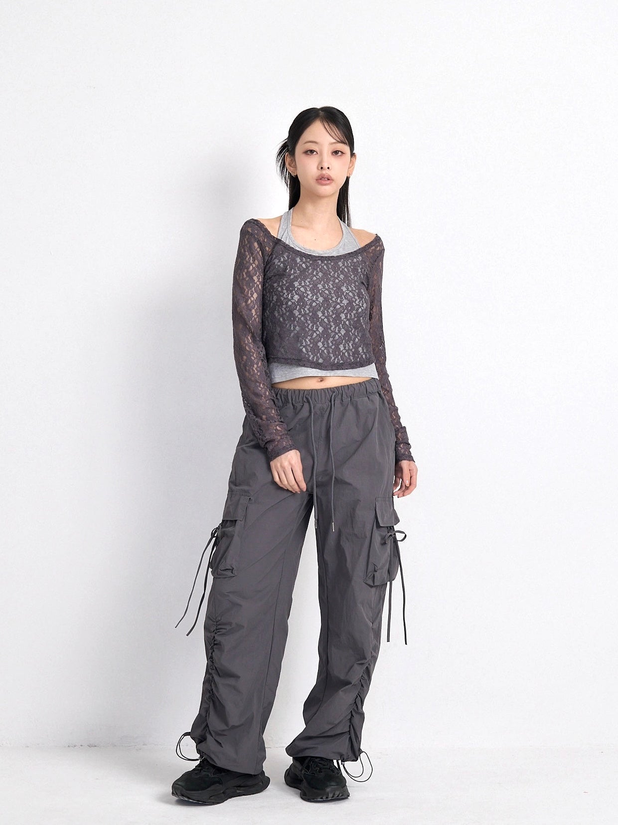 volume drawstring cargo pants