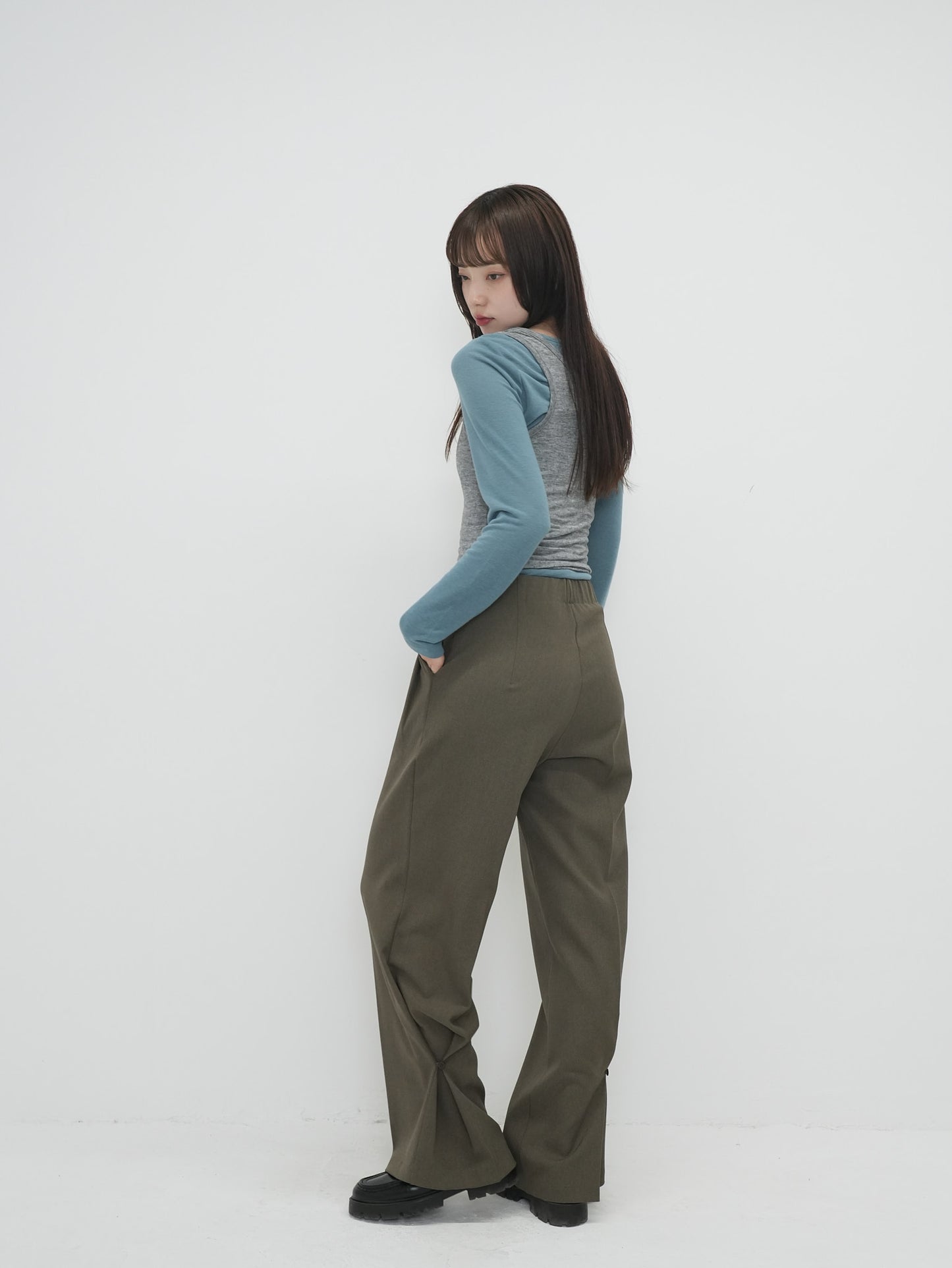 back button wide slacks