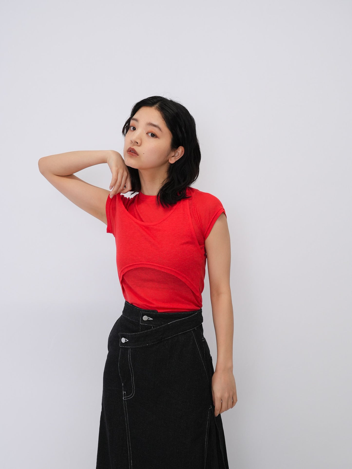 layered cap sleeve