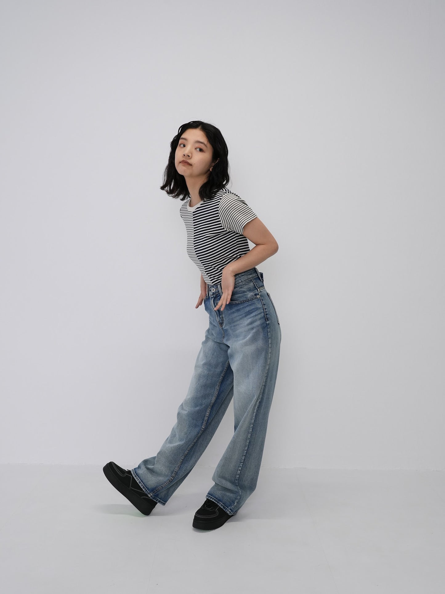 wash denim pants