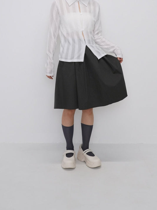 cotton flare skirt