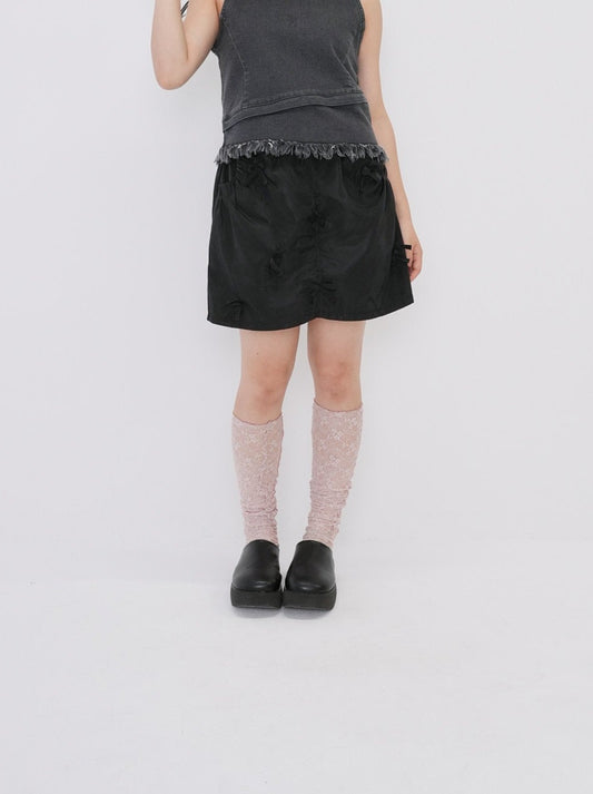 ribbon nylon skirt