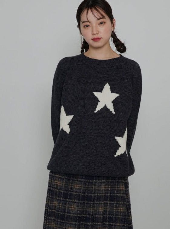 star pullover knit