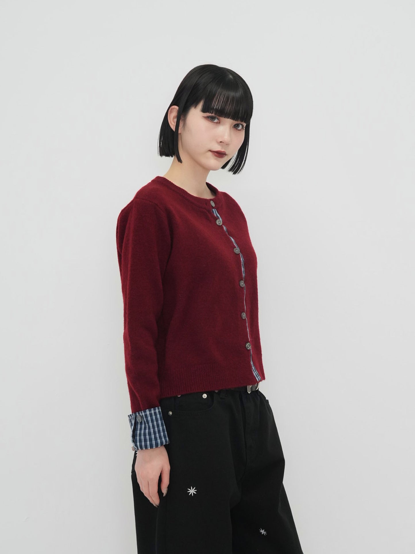check shirt knit