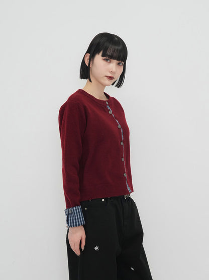 check shirt knit