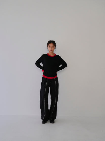 center line nylon pants