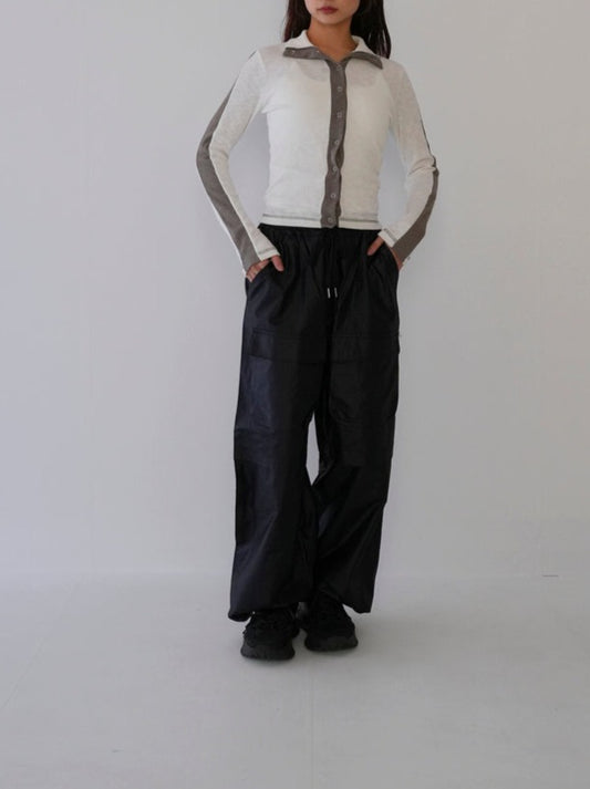 shearing nylon cargo pants