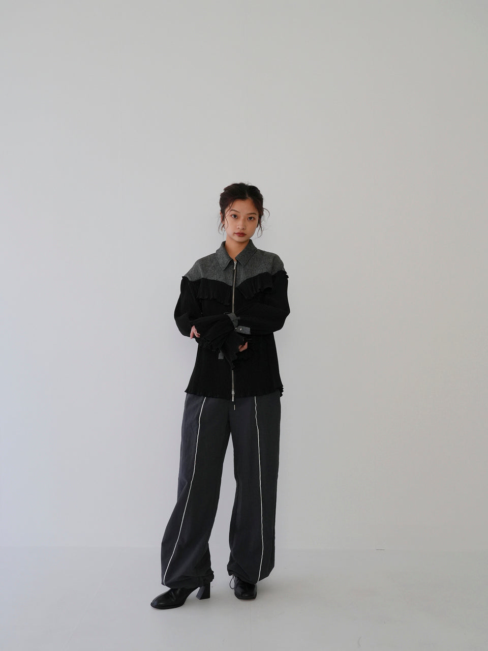 center line nylon pants