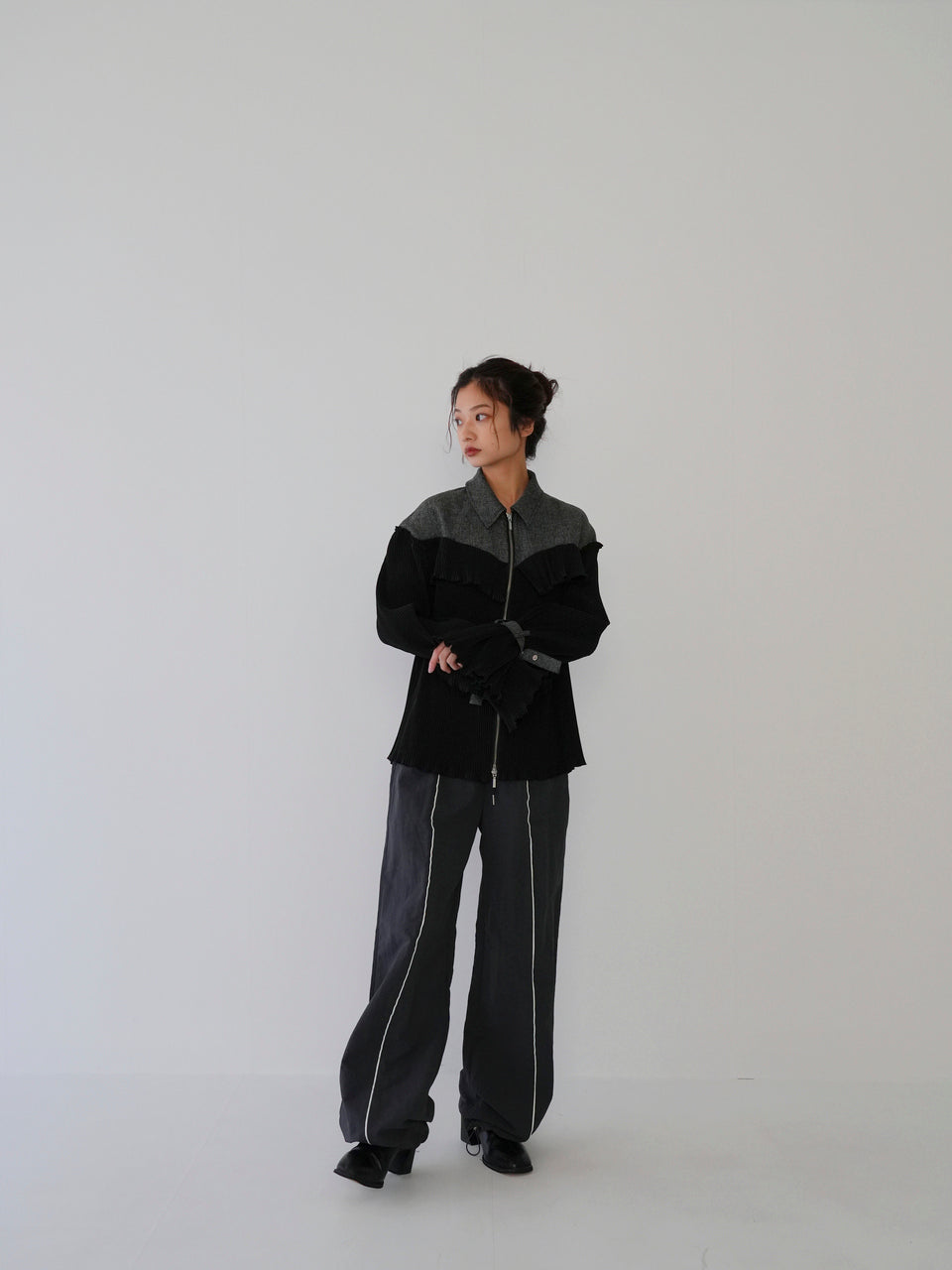 center line nylon pants