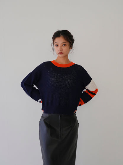 asymmetric summer knit