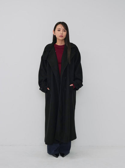 standcollar wool coat