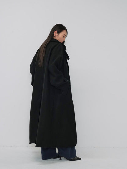 standcollar wool coat