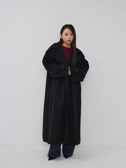 standcollar wool coat