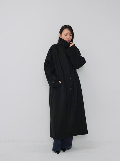 standcollar wool coat
