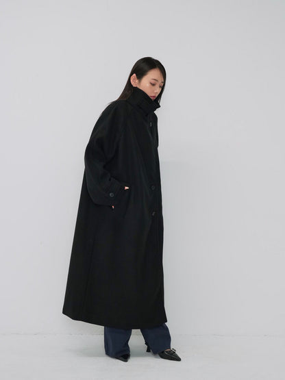 standcollar wool coat