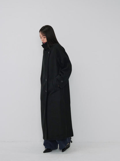 standcollar wool coat