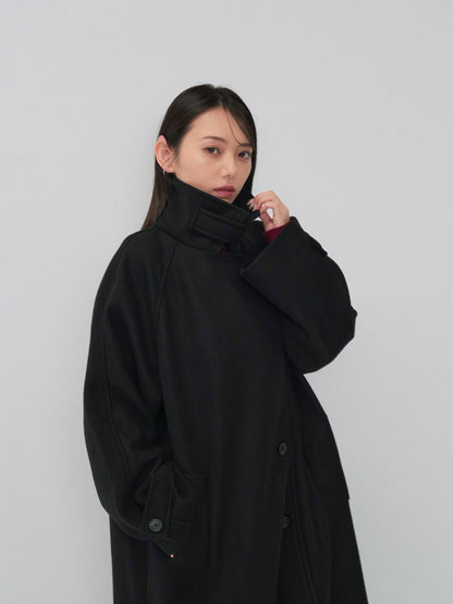standcollar wool coat