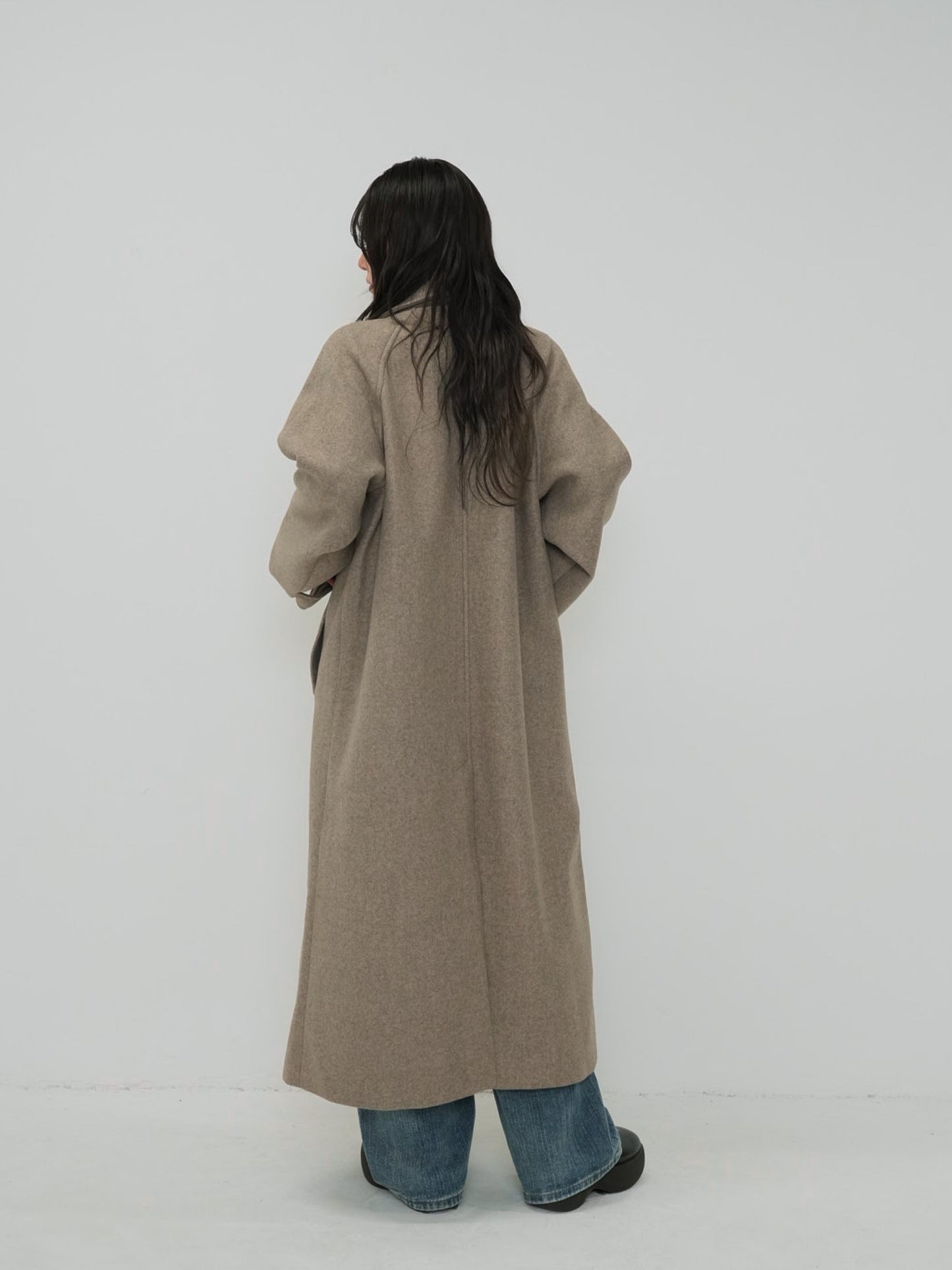 standcollar wool coat