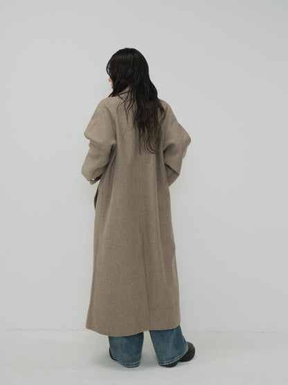 standcollar wool coat