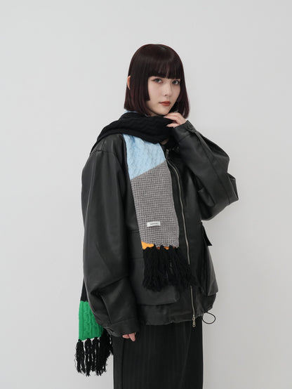 color knit muffler