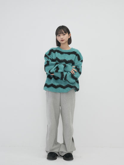 wave mohair knit