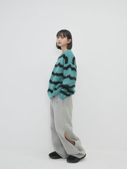 wave mohair knit