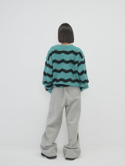 wave mohair knit