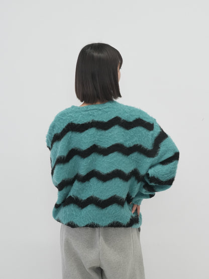 wave mohair knit