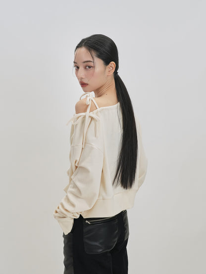 ribbon off shoulder tops