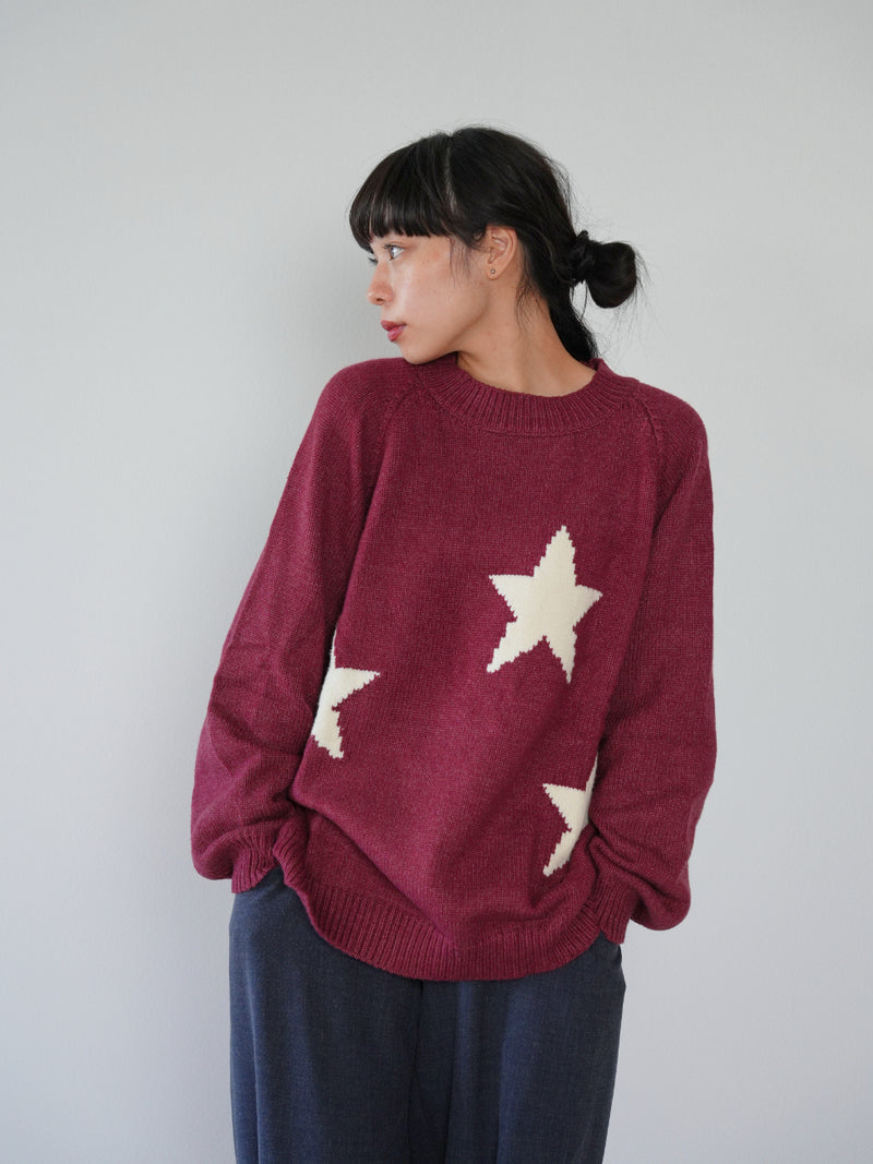 star pullover knit