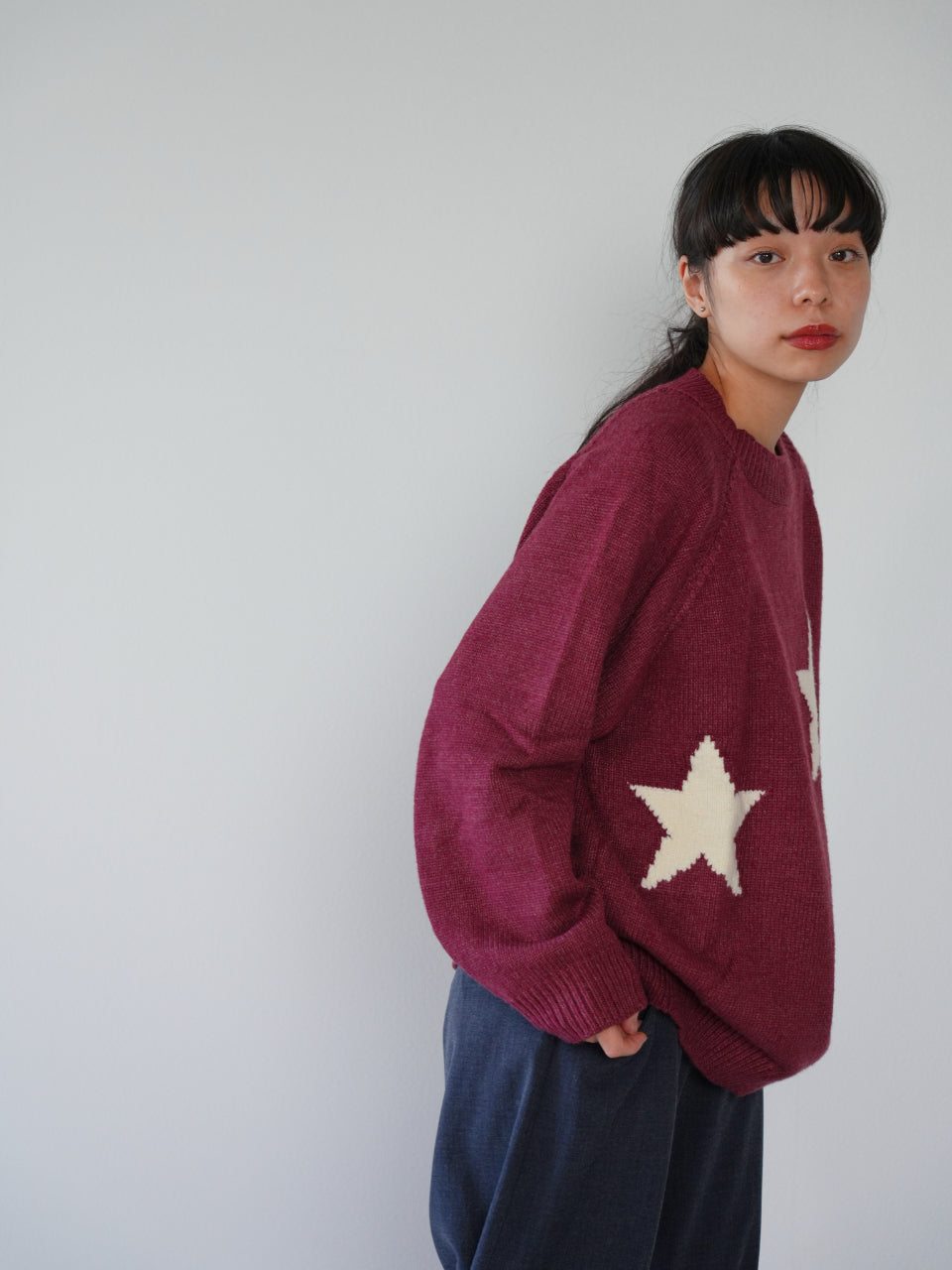 star pullover knit