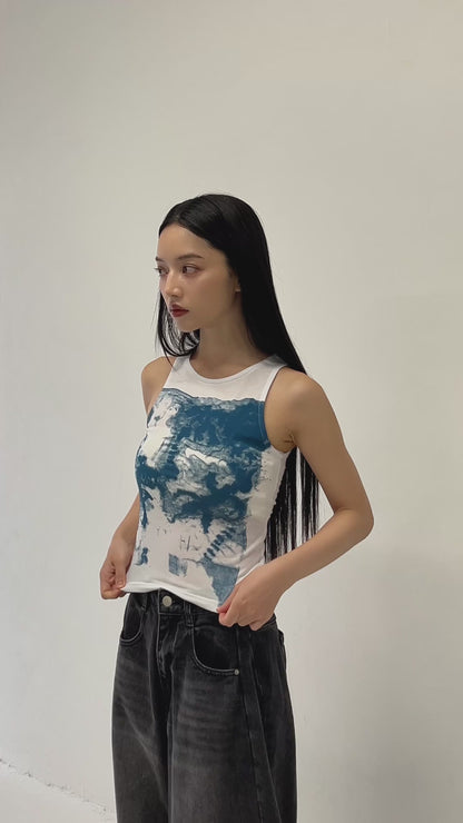 art print tank top